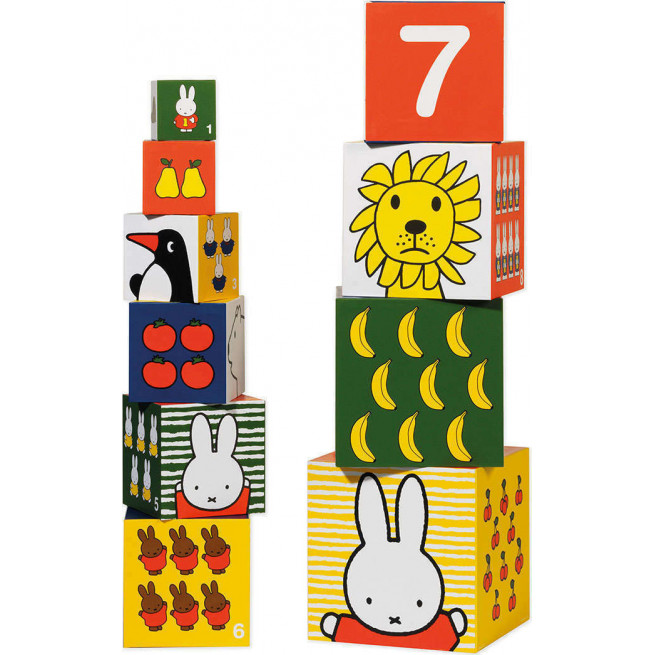 Κύβοι στοίβαξης Miffy, 10 τεμάχια.