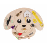 Ξύλινος πίνακας δραστηριοτήτων της εταιρείας Moni.