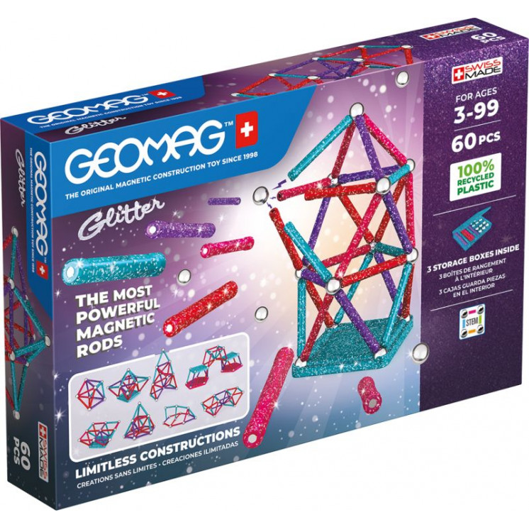 Geomag Σετ Glitter 60-Green (PF.