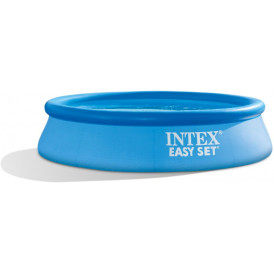 INTEX ΠΙΣΙΝΑ ΣΤΡΟΓΓΥΛΗ EASY SET 244X61CM ΜΠΛΕ 28108