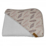 Η φωτογραφία δείχνει Μπουρνούζι με κουκούλαΕξαιρετικής ποιότητας από 100% βαμβάκιΑπαλή αίσθηση και μεγάλη απορροφητικότητα400 GSMΔιαστάσεις: 75 x 80 cm