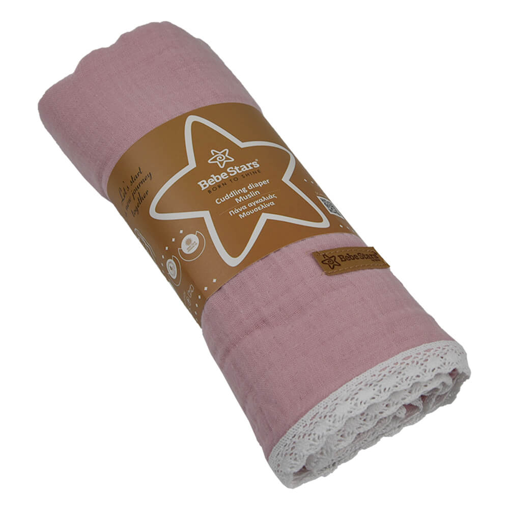 Η όμορφη αυτή πάνα αγκαλιάς από μουσελίνα είναι κατάλληλη για να αγκαλιάσετε το μωρό σας.