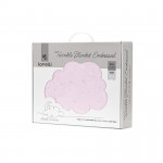 LORELLI ΒΡΕΦΙΚΗ ΚΟΥΒΕΡΤΑ TWINKLE EMBOSSED PINK 80×110 CM 10340192502