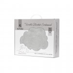 LORELLI ΒΡΕΦΙΚΗ ΚΟΥΒΕΡΤΑ TWINKLE EMBOSSED WHITE 80×110 CM GREY 10340192503