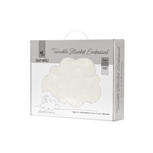 LORELLI ΒΡΕΦΙΚΗ ΚΟΥΒΕΡΤΑ TWINKLE EMBOSSED ΕCRU 80×110 CM 10340192504