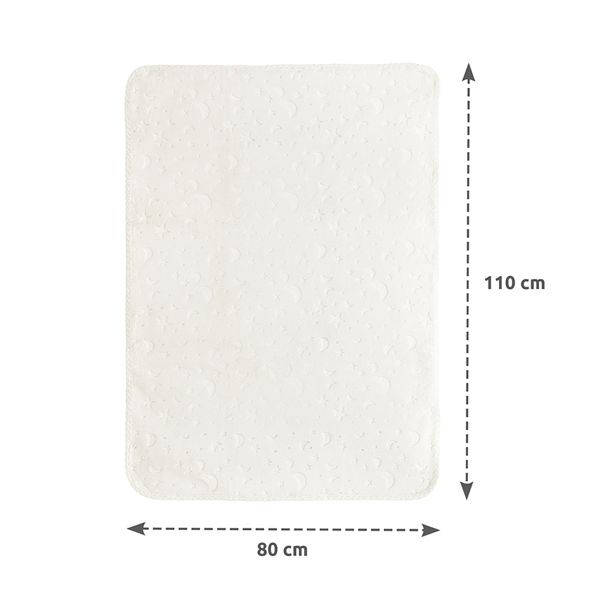 LORELLI ΒΡΕΦΙΚΗ ΚΟΥΒΕΡΤΑ TWINKLE EMBOSSED ΕCRU 80×110 CM 10340192504
