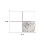 Βρεφική κουβέρτα αγκαλιάς-λίκνου κατασκευασμένη απο πολυεστερικό ύφασμα.