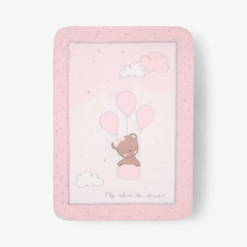 KIKKA BOO ΒΡΕΦΙΚΗ ΚΟΥΒΕΡΤΑ SUPER SOFT 110/140 CM DREAM BIG PINK 31103020158