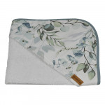 Η φωτογραφία δείχνει Μπουρνούζι με κουκούλαΕξαιρετικής ποιότητας από 100% βαμβάκιΑπαλή αίσθηση και μεγάλη απορροφητικότητα400 GSMΔιαστάσεις: 75 x 80 cm