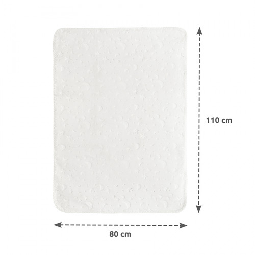 LORELLI ΒΡΕΦΙΚΗ ΚΟΥΒΕΡΤΑ ΑΓΚΑΛΙΑΣ ΑΝΑΓΛΥΦΗ 80x110cm TWINKLE WHITE 10340192501