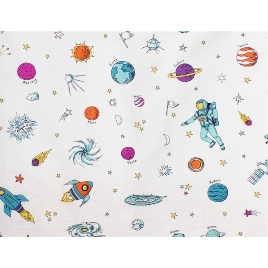 DIMCOL ΠΑΝΑ ΧΑΣΕΣ BEBE SPACE 188 COTTON 100% 80X80 WHITE.