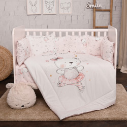 ΣΕΤ ΠΡΟΙΚΑΣ ΚΟΥΝΙΑΣ 5 ΤΕΜ LORELLI 140X70CM BALLERINA BEAR PINK 20800085101