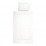 Βρεφικό σετ 4 τεμαχιών της εταιρείας Lorelli κατασκευασμένο από 100% υποαλλεργικά και βαμβακερά υφάσματαΠεριλαμβάνει:Πάπλωμα: 97x140cm (Εξωτερικά: 100% βαμβάκι γέμιση: Polyester)Μαξιλάρι: 32x40cm Μαξιλαροθήκη: 35x43cm (100% Βαμβάκι)Σεντόνι: 100x150cm (100% Βαμβάκι)