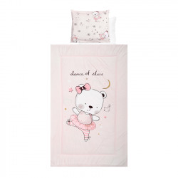 LORELLI ΣΕΤ ΠΡΟΙΚΑΣ 4 ΤΕΜ 100/50 RANFORCE BALLERINA BEAR PINK 20800025101