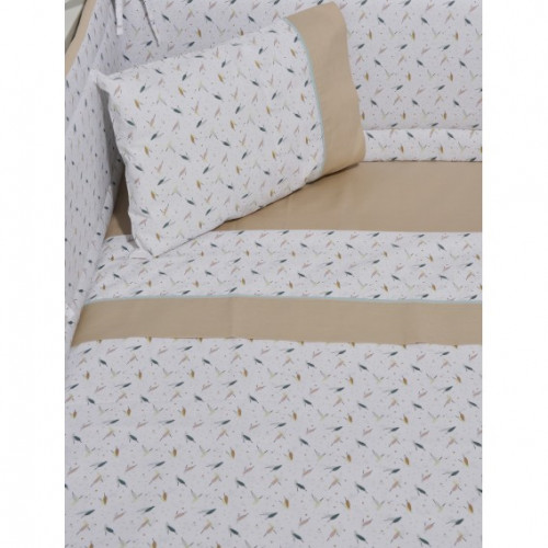 BABY OLIVER DES.404 ΣΕΝΤΟΝΙΑ ΚΟΥΝΙΑΣ ΣΕΤ 3Τ 110X170CM ΜΠΕΖ 46-6706/404