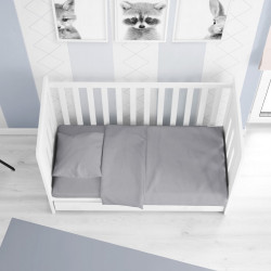DIMcol ΚΑΤΩΣΕΝΤΟΝΟ ΜΕ ΛΑΣΤΙΧΟ ΒΡΕΦ Cotton 100% 0,70X1,40X0,15 Solid 495 Dark grey 1916118406249592