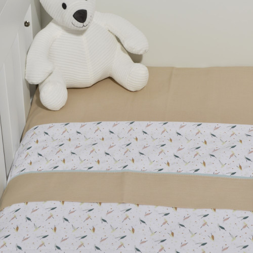 BABY OLIVER DES 404 ΣΕΝΤΟΝΙΑ ΛΙΚΝΟΥ ΣΕΤ 2Τ 75X110CM 100% ΒΑΜΒΑΚΙ ΜΠΕΖ 46-6704/404