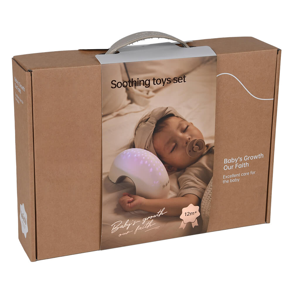 Η φωτογραφία δείχνει Το σετ περιλαμβάνει μαλακές και μη κουδουνίστρες, 2 λάμπες νυκτός και ένα παιχνίδι.