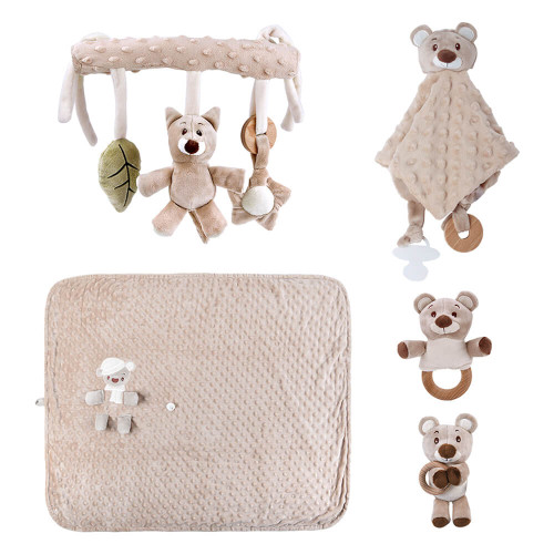 BEBE STARS ΣΕΤ ΔΩΡΟΥ 5ΤΜΧ.TEDDY BEAR NATURE 60-102