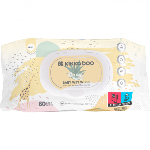 KIKKA BOO ΒΡΕΦΙΚΑ ΜΑΝΤΗΛΑΚΙΑ ALOE VERA ΚΑΙ ΧΑΜΟΜΗΛΙ 80 ΤΜΧ 31301020012