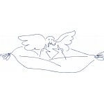 Η φωτογραφία δείχνει First 3d baby μαξιλάριΜαξιλάρι με εσωτερικό υλικό από 3D micro fiber και εξωτερικό κάλυμμα από 100% βαμβακερό ύφασμα.