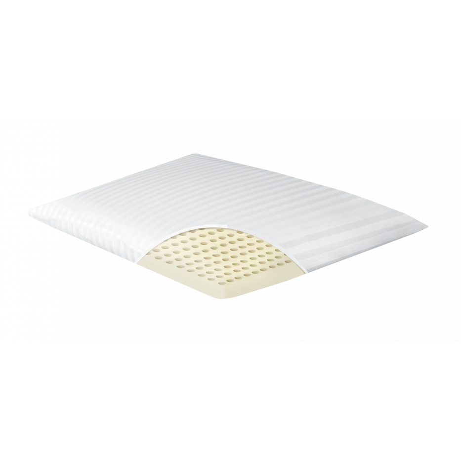 Η φωτογραφία δείχνει Latex baby μαξιλάριΑπό εξαιρετικής ποιότητας latex, διασφαλίζει την απόλυτη άνεση αφού παρέχει μεγάλη ελαστικότητα, άριστη επαναφορά και ανθεκτικότητα.