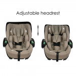 Το νέο baby i-Size βρεφικό κάθισμα αυτοκινήτου της Bebe Stars, είναι κατάλληλο για χρήση για παιδάκια με ύψος 40-87 cm ή 0-15 μηνών.