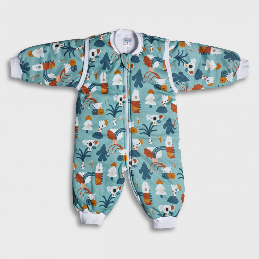 Η φωτογραφία δείχνει Σχεδιασμένος για τις πιο κρύες ημέρες και νύχτες του χειμώνα, ο υπνόσακος-φορμάκι Classic με αποσπώμενα μανίκια και θερμική απόδοση 2.