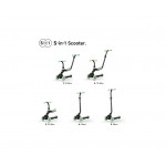 Η φωτογραφία δείχνει Ανακαλύψτε το QPlay Sema Evo 5 σε 1 Scooter, το all-in-one πατίνι που μεταμορφώνεται εύκολα σε ride-on και παραδοσιακό πατίνι – όλα σε ένα εντυπωσιακό πακέτο!Σχεδιασμένο για να ικανοποιεί τις ανάγκες των μικρών σας σε κάθε στάδιο, το Sema Evo 5 σε 1 προσφέρει ατελείωτες ώρες δια