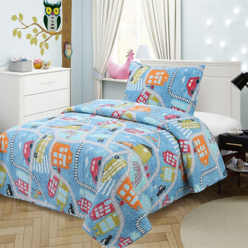 DIMCOL ΚΟΥΒΕΡΛΙ ΣΕΤ 2 ΤΕΜ KIDS ΕΜΠΡΙΜΕ 415 160X220 100% MICROFIBER 32412906005
