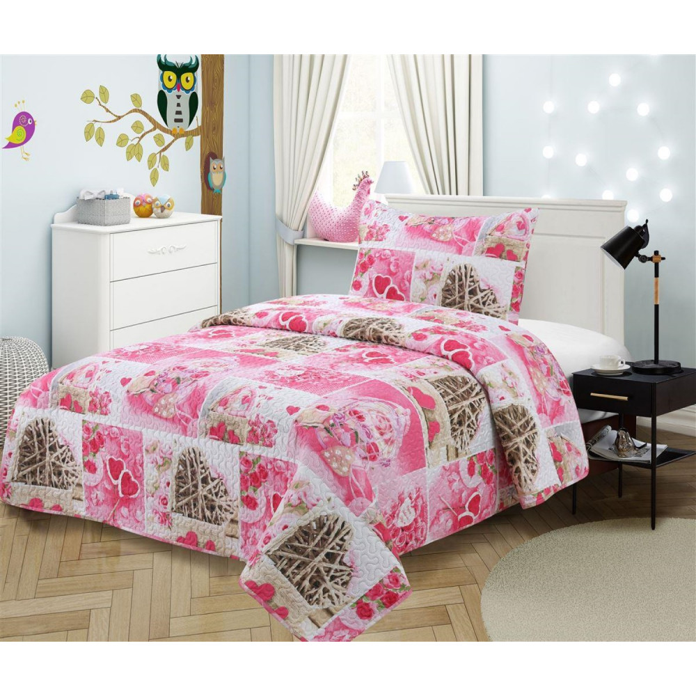 DIMCOL ΚΟΥΒΕΡΛΙ ΣΕΤ 2 ΤΕΜ KIDS ΕΜΠΡΙΜΕ 418 160X220 100% MICROFIBER.