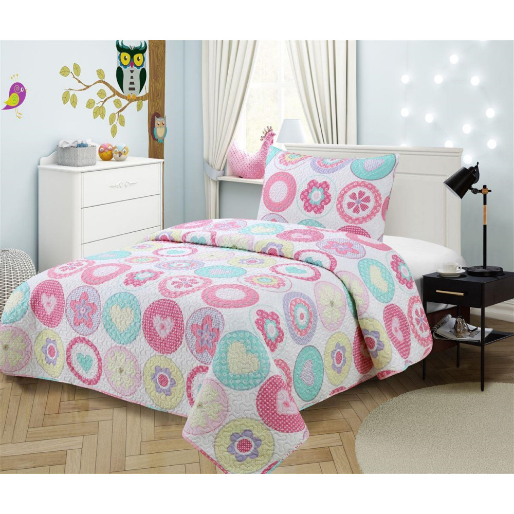 DIMCOL ΚΟΥΒΕΡΛΙ ΣΕΤ 2 ΤΕΜ KIDS ΕΜΠΡΙΜΕ 419 160X220 100% MICROFIBER.