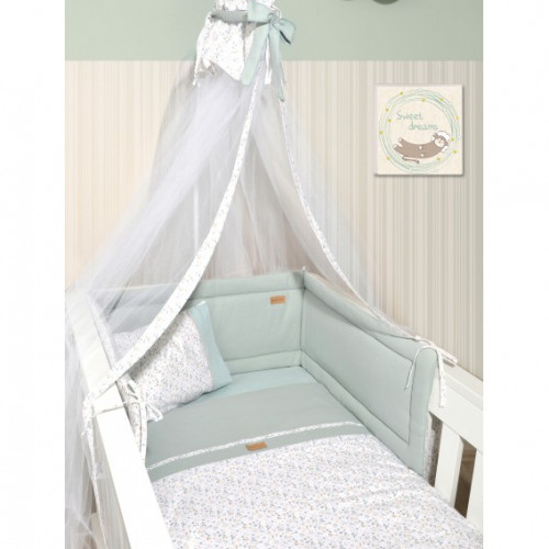 BABY OLIVER DES.403 ΠΑΠΛΩΜΑ & ΠΑΠΛΩΜΑΤΟΘΗΚΗ 100X140CM ΜΕΝΤΑ 46-6700/403