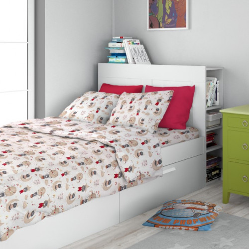 DIMcol ΠΑΠΛΩΜΑΤΟΘΗΚΗ ΕΜΠΡΙΜΕ ΠΑΙΔ Cotton 100% 160Χ240 Reach the stars 190 Beige 1925715210819080