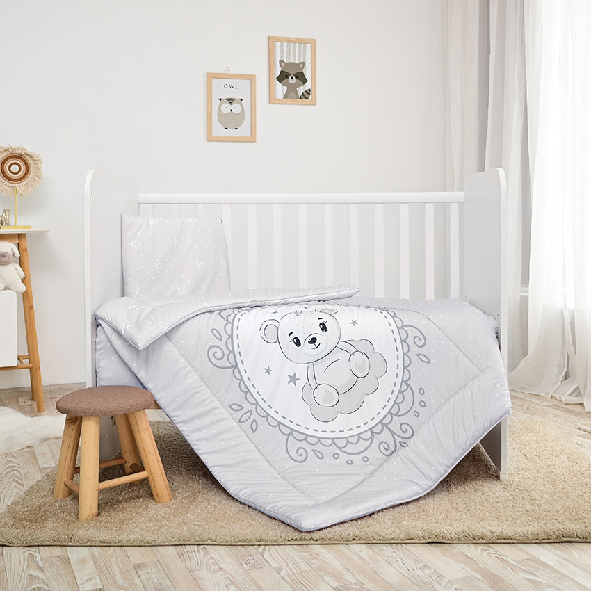 LORELLI ΣΕΤ ΠΡΟΙΚΑΣ ΜΩΡΟΥ 5 ΤΕΜ 140/70 COSY LITTLE BEAR GREY 10420065903