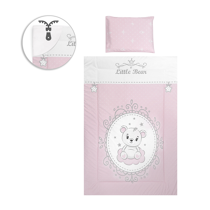 LORELLI ΣΕΤ ΠΡΟΙΚΑΣ ΜΩΡΟΥ 5 ΤΕΜ 140/70 COSY LITTLE BEAR PINK 10420065902