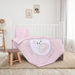 LORELLI ΣΕΤ ΠΡΟΙΚΑΣ ΜΩΡΟΥ 5 ΤΕΜ 140/70 COSY LITTLE BEAR PINK 10420065902