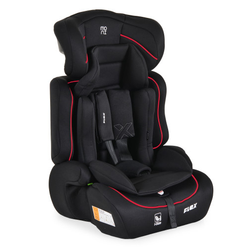 MONI ΚΑΘΙΣΜΑ ΑΥΤΟΚΙΝΗΤΟΥ i-SIZE 76-150 CM BLACK WITH RED LINE 3801005153602