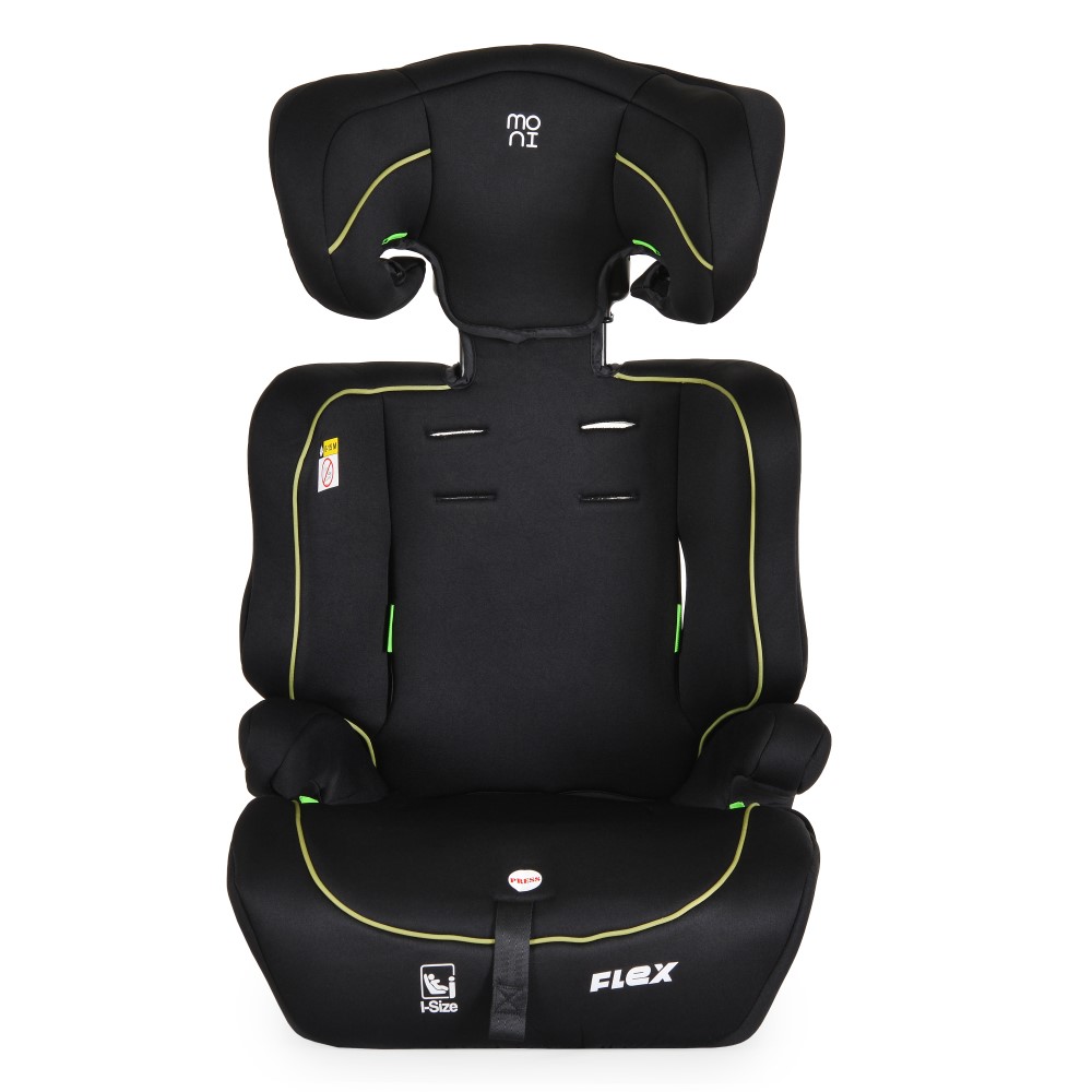 MONI ΚΑΘΙΣΜΑ ΑΥΤΟΚΙΝΗΤΟΥ i-SIZE 76-150 CM BLACK WITH GREEN LINE 3801005153626