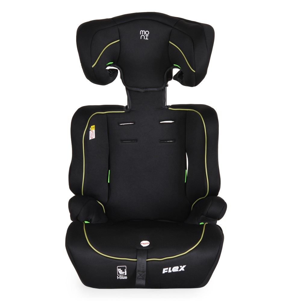 MONI ΚΑΘΙΣΜΑ ΑΥΤΟΚΙΝΗΤΟΥ i-SIZE 76-150 CM BLACK WITH GREEN LINE 3801005153626