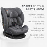 KIKKA BOO ΚΑΘΙΣΜΑ ΑΥΤΟΚΙΝΗΤΟΥ i-SIZE 40-150cm i-EXPLORE GREY 31002100105