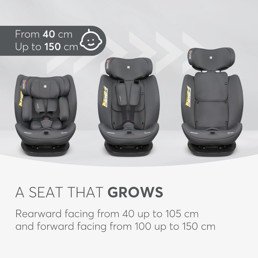 KIKKA BOO ΚΑΘΙΣΜΑ ΑΥΤΟΚΙΝΗΤΟΥ i-SIZE 40-150cm i-EXPLORE GREY 31002100105