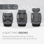 KIKKA BOO ΚΑΘΙΣΜΑ ΑΥΤΟΚΙΝΗΤΟΥ i-SIZE 40-150cm i-EXPLORE GREY 31002100105