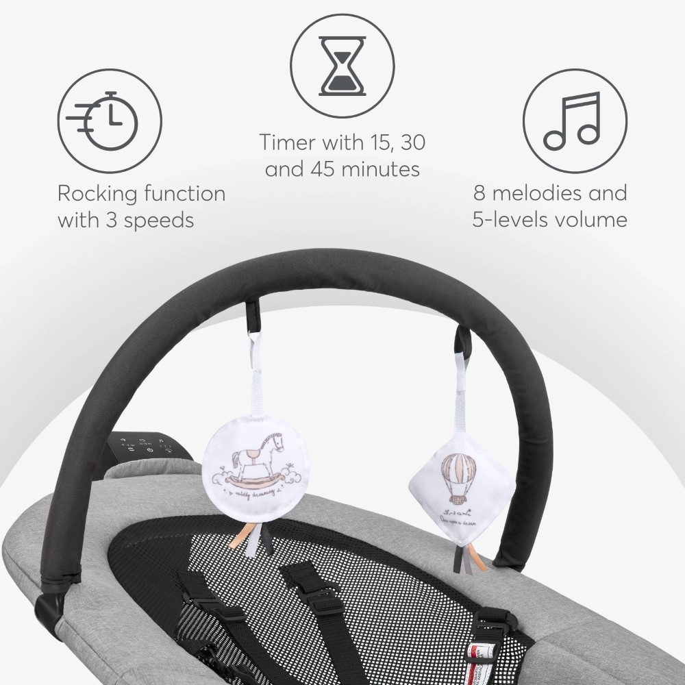 KIKKA BOO ΗΛΕΚΤΡΙΚΟ ΡΙΛΑΞ ZAZU GREY 31005010096