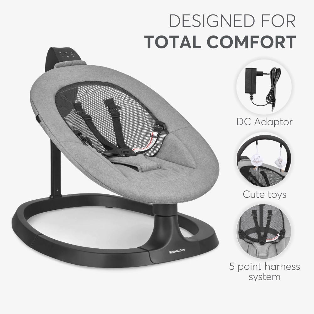 KIKKA BOO ΗΛΕΚΤΡΙΚΟ ΡΙΛΑΞ ZAZU GREY 31005010096