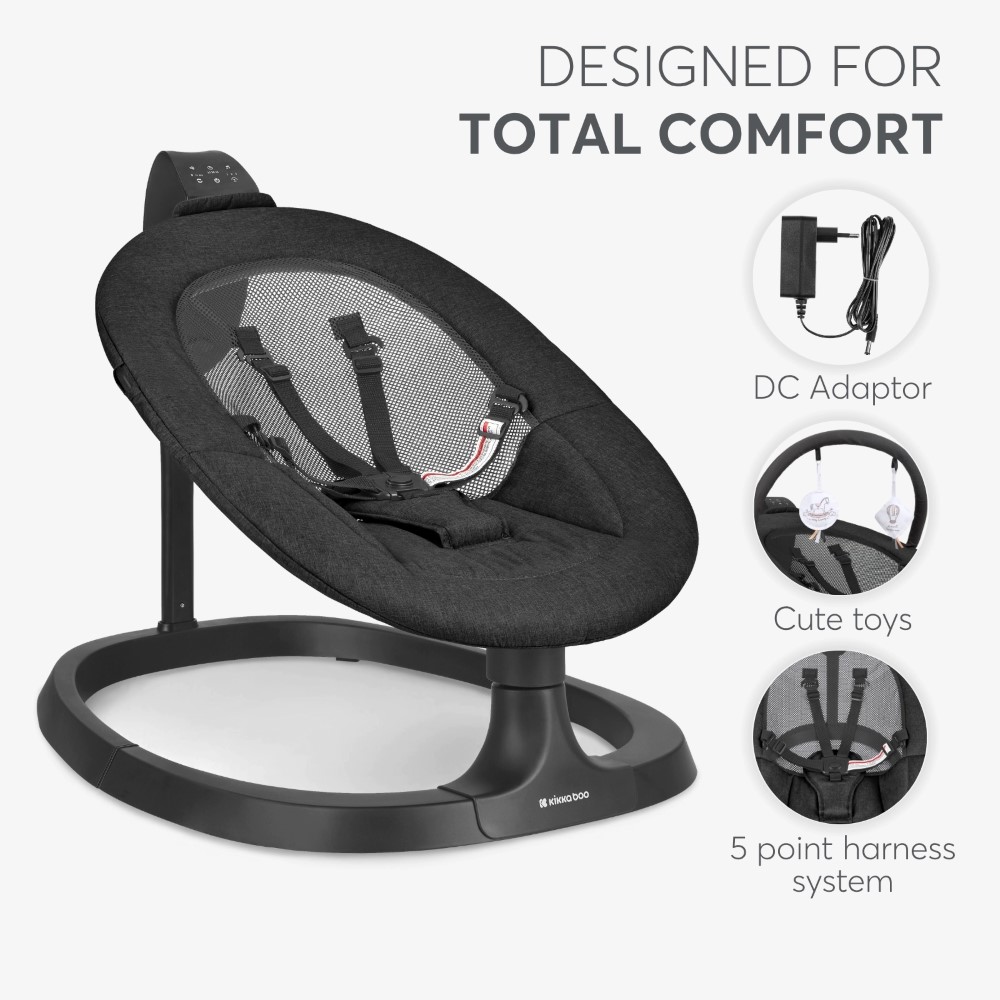 KIKKA BOO ΗΛΕΚΤΡΙΚΟ ΡΙΛΑΞ ZAZU BLACK 31005010095