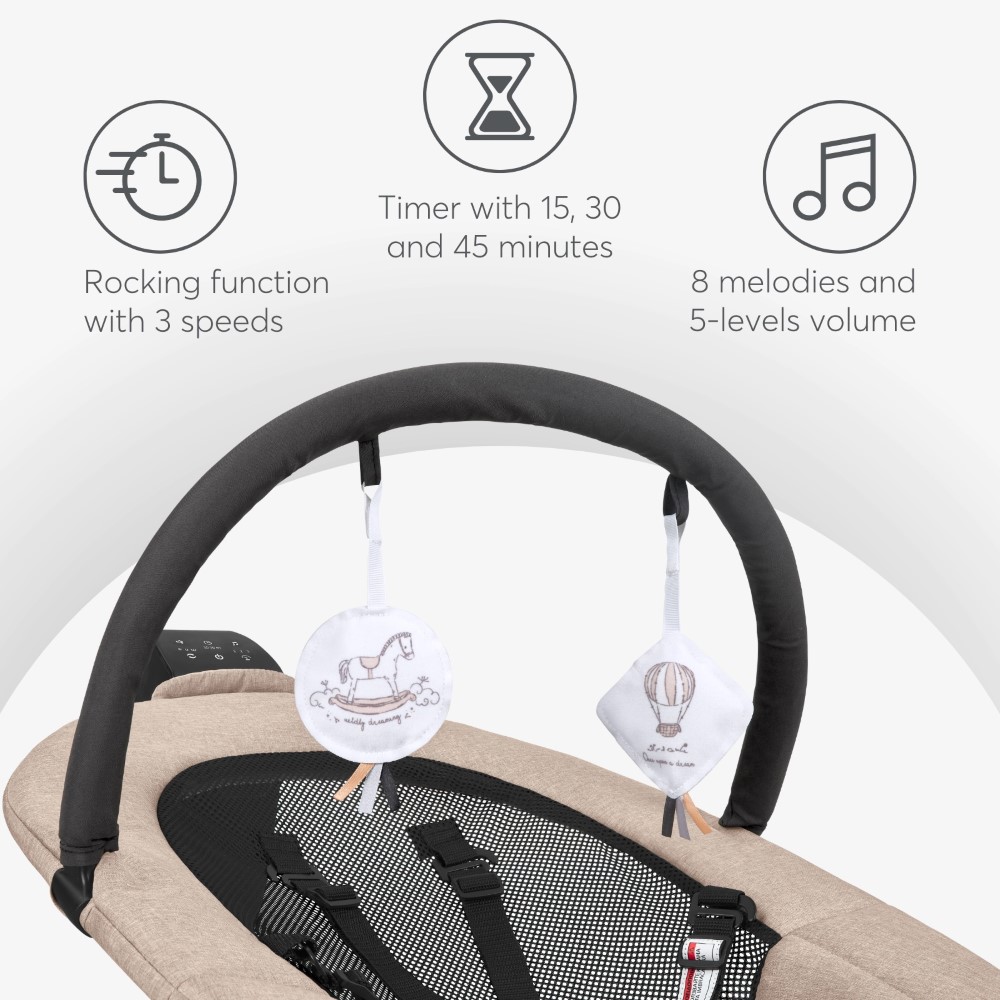 KIKKA BOO ΗΛΕΚΤΡΙΚΟ ΡΙΛΑΞ ZAZU BEIGE 31005010097