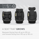 KIKKA BOO ΚΑΘΙΣΜΑ ΑΥΤΟΚΙΝΗΤΟΥ i-SIZE 40-150cm i-EXPLORE BLACK 31002100104