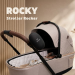 Η φωτογραφία δείχνει Η Dovadi Rocky είναι μια επαναφορτιζόμενη συσκευή δόνησης για καρότσι που κουνά απαλά το καρότσι, βοηθώντας το μωρό να χαλαρώσει και να κοιμηθεί, ενώ απελευθερώνει τα χέρια του γονέα.