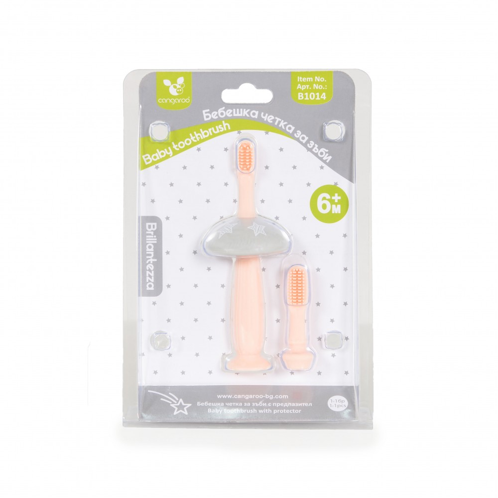 Η οδοντόβουρτσα Brillantezza έχει σχεδιαστεί για να πλένει προσεκτικά τα δόντια του μωρού και να κάνει απαλό μασάζ στα ούλα.